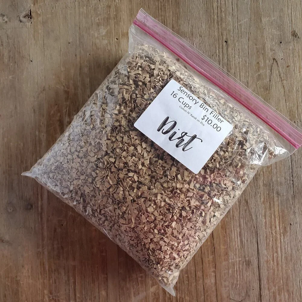 Sensory Bin Filler | PLAY DIRT | Montessori Materials, Toddler Activity
